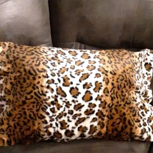 Long Animal Fur Accent Pillow